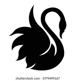 Goose icon isolated on white background from animals collection. 