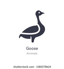 goose icon. isolated goose icon vector illustration from animals collection. editable sing symbol can be use for web site and mobile app