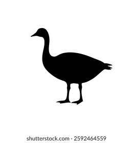 Goose Icon silhouette vector icon sign symbol illustration design.