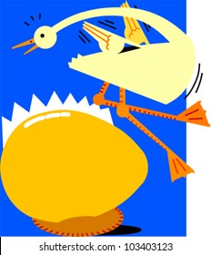 A goose lays a golden egg