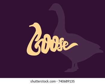 Goose Lettering