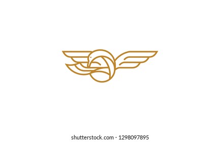 goose line art logo icon vector