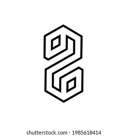 Goose line icon. Simple style goose abstract logo symbol. Logo design element. T-shirt printing. Vector for sticker.