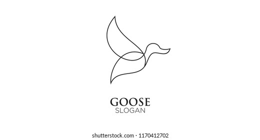 goose line logo icon designs