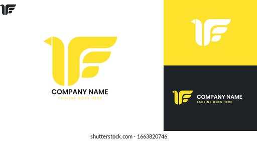 Goose Logo - All elements on this template are editable with vector software