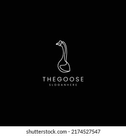 Goose logo design icon template