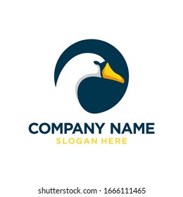 Goose Logo Design Template Inspiration, Vector Illustration, Swan Logo