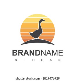 Goose Logo, Goose And Duck Farm Logo Design Inspiration