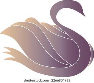 goose logo with elegant color for esport team