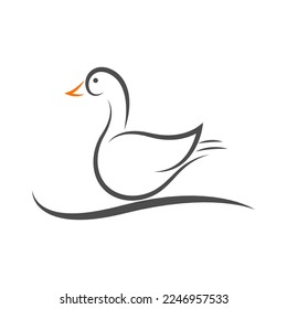 Goose logo icon design illustration