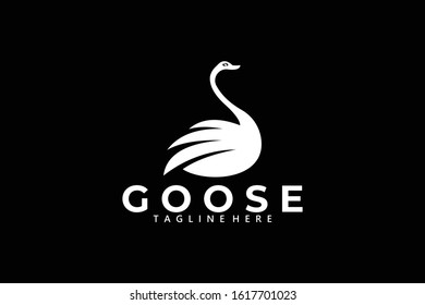 goose logo icon vector isolated