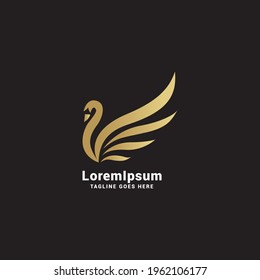 Goose logo icon vector template.