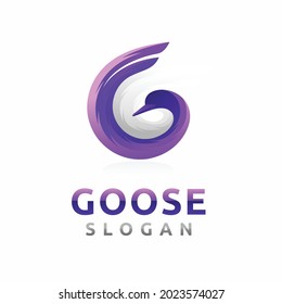 Goose Logo With Letter G Concept