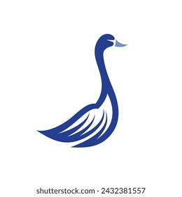 goose logo, goose simple logo