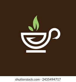 Goose logo with tea concept