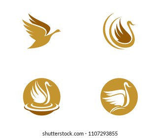 Goose Logo Template illustration isolated sign symbol