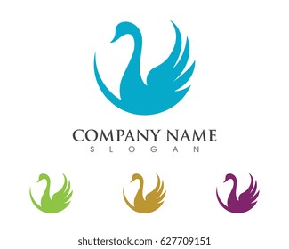 Goose Logo Template illustration isolated sign symbol