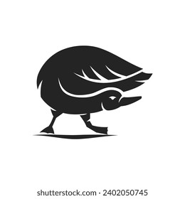 Goose logo template Isolated. Brand Identity. Icon Abstract Vector graphic