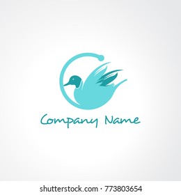 goose logo vector, icon, and element for business
