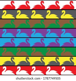 goose pattern, full color background