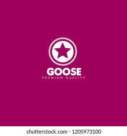 goose premium quality badge. premium quality package label. vintage stamp. designed for butcher shop