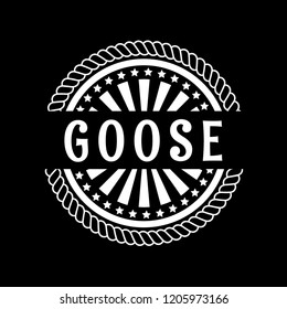 goose premium quality badge. premium quality package label. vintage stamp. designed for butcher shop