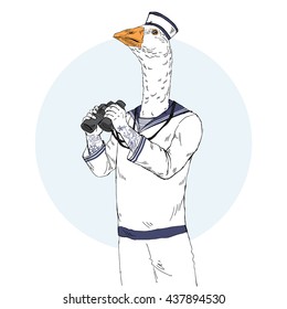 goose sailor, nautical character