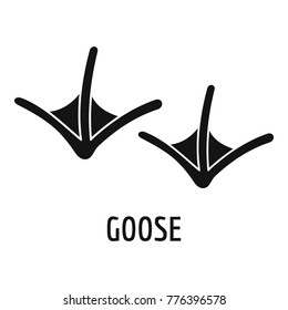 Goose step icon. Simple illustration of goose step vector icon for web