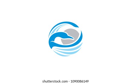 goose swan business logo solution