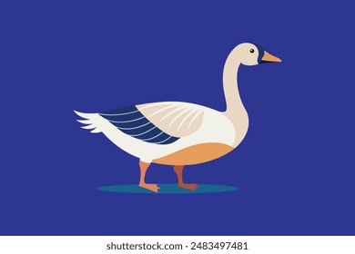 Goose  vector art image illustration