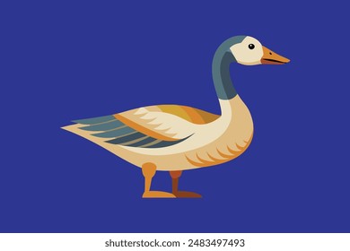 Goose  vector art image illustration