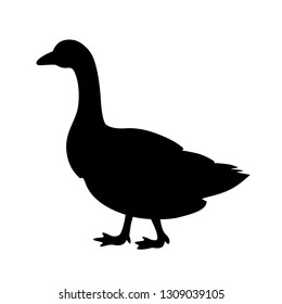 Goose vector icon on white background