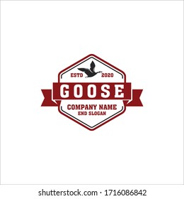 goose vector logo modern abstract abstract