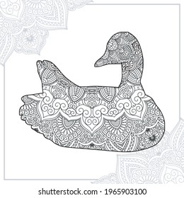 Gänsevektor Mandala Line Art Style