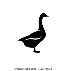 goose vector silhouette