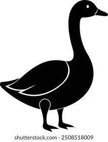 Goose vector silhouette , Goose vector illustration