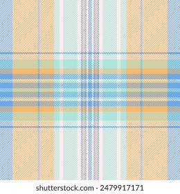 Goose vector textile fabric, part pattern texture tartan. Hunter background check seamless plaid in linen and orange colors palette.