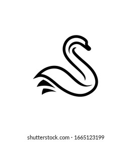 goose vector that looks charming and beautiful