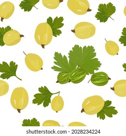 Las ramas de Gooseberry son un patrón interminable. Un patrón interminable de hojas verdes. Para envolver papel. Ideal para papel pintado, texturas superficiales, textiles.