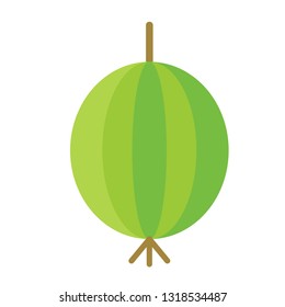 gooseberry flat illustration. Food and drink, kitchen and cooking, fruit and vegetables series.