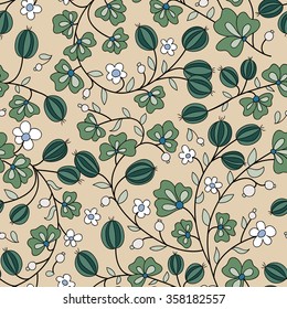 gooseberry seamless texture. vector pattern. seamless texture fills