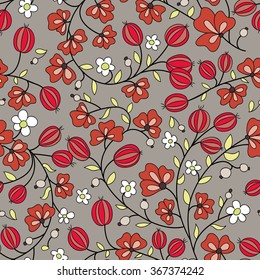 gooseberry seamless texture. vector pattern. seamless texture fills