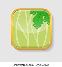 Gooseberry texture icon stylized like mobile app.