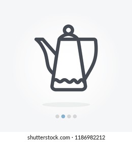 gooseneck kettle vector icon