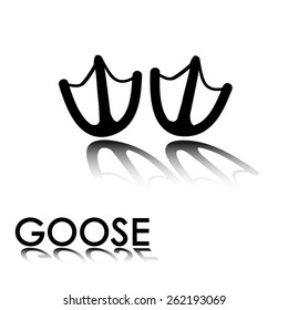 goose's paw prints