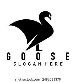 gooseswan logo brand design vector