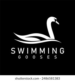 gooseswan logo brand design vector
