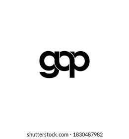 diseño del logotipo original de la letra gop