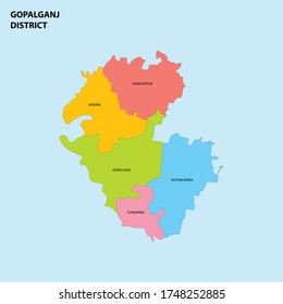 Gopalganj District Map Of Bangladesh