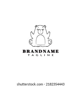 gopher animal logo design template icon modern vector illustration